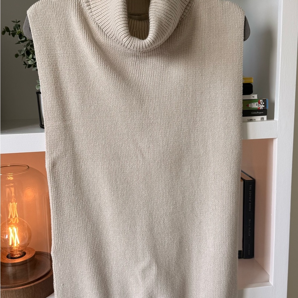 DISSH Women's Beige Cowl Neck Sweater - Picture 2 of 3